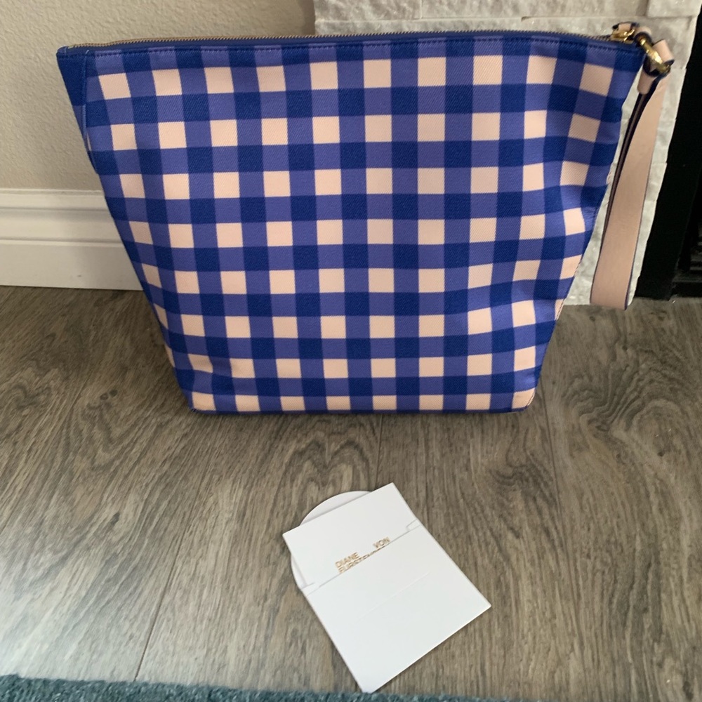 Diane Von Furstenberg Cossier Klein Blue Origami